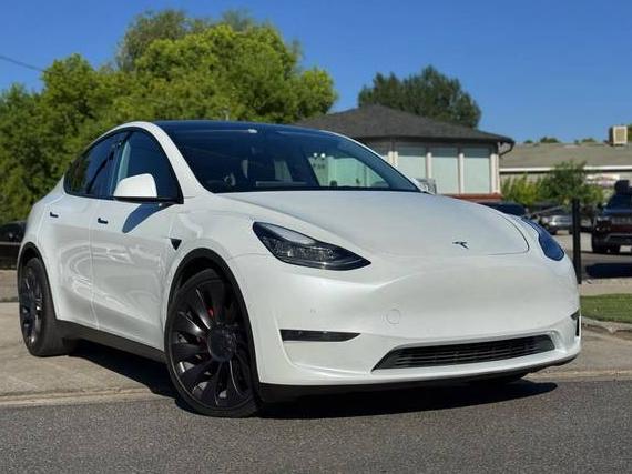 TESLA MODEL Y 2021 5YJYGDEFXMF072365 image